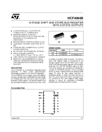 Datasheet HCF4094B manufacturer STMicroelectronics